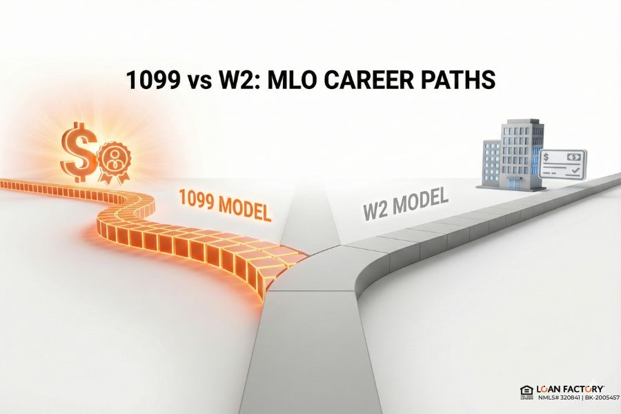 1099 vs W2 Mortgage Loan Officer Pay | Key Differences Explained