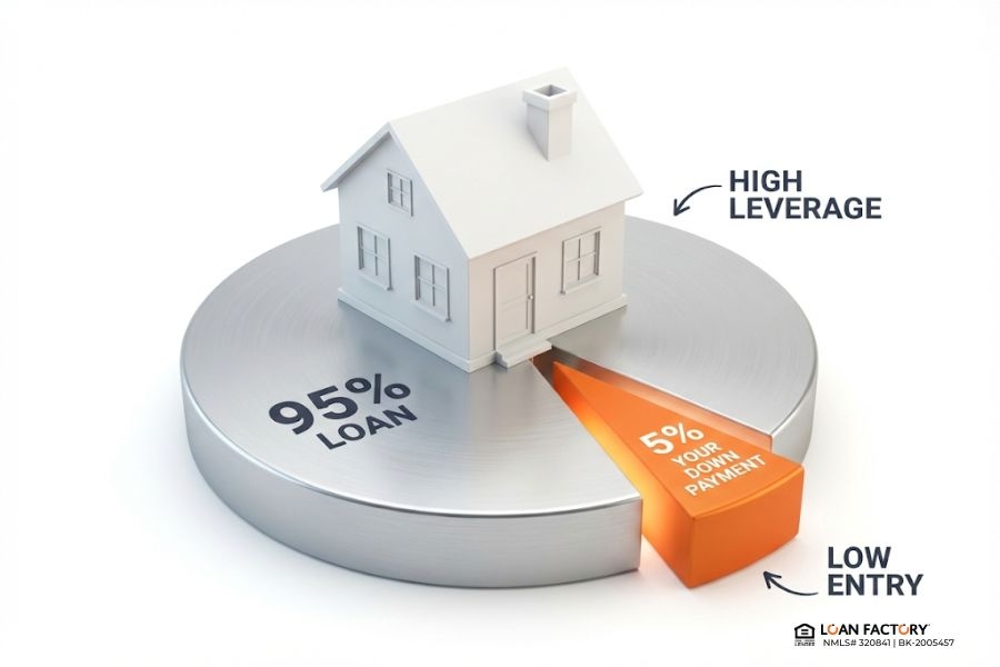 Conventional 95 Loan: Buy a Home with 5% Down & Flexible PMI