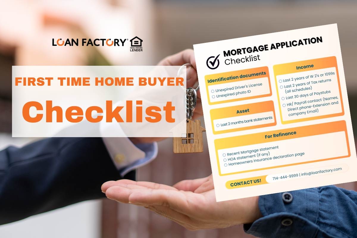 First Time Home Buyer Checklist