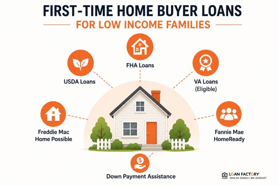 First-Time Home Buyer Loans for Low Income Families