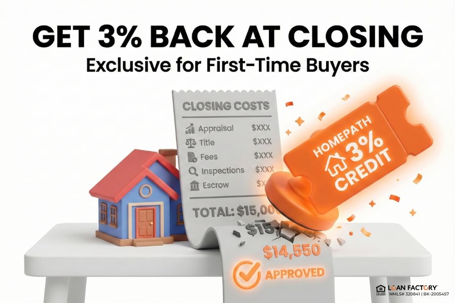 HomePath Ready Buyer Program: 3% Closing Cost Credit for First-Time Buyers