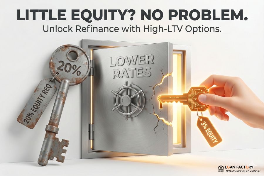 Refinance with Little Equity | High-LTV Refinance Guide