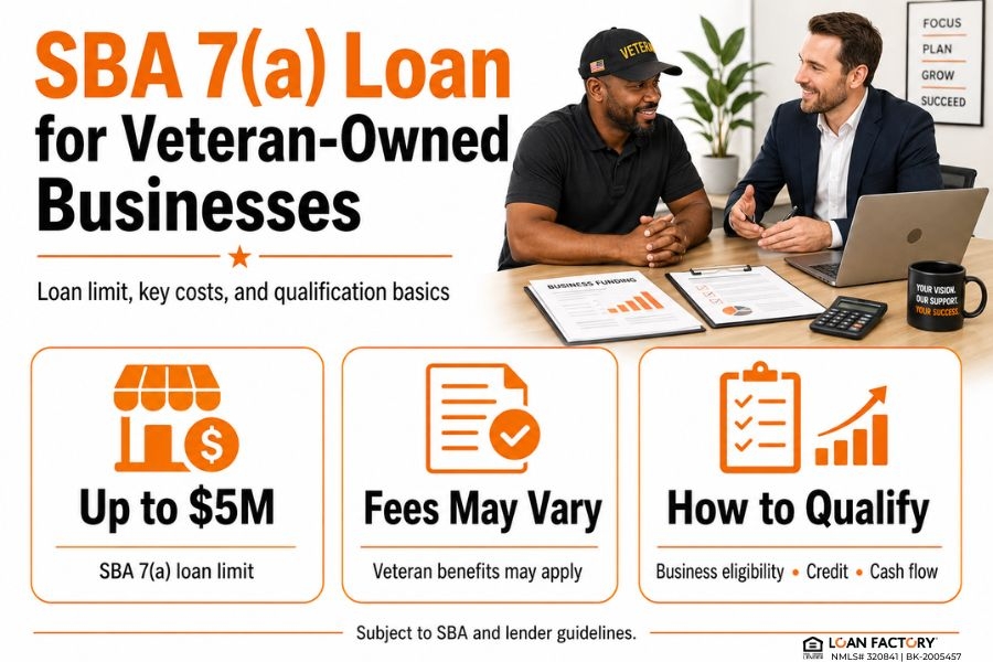 SBA 7(a) Loan for Veteran-Owned Businesses: Limits, Fees & How to Qualify