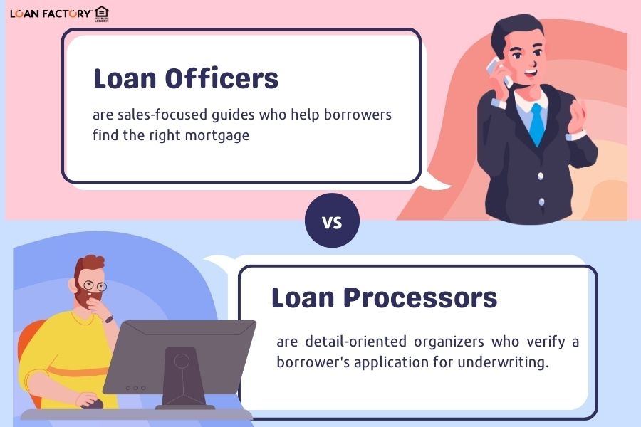 Unveiling the Distinctions Between Loan Officers vs Loan Processors