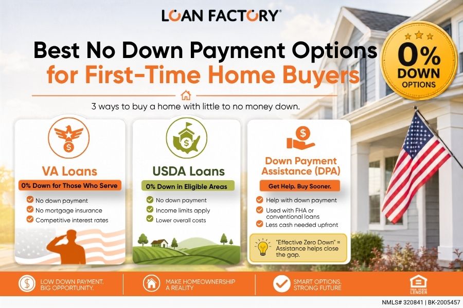 No Down Payment First Time Home Buyer: Can You Buy a House with $0 Down?