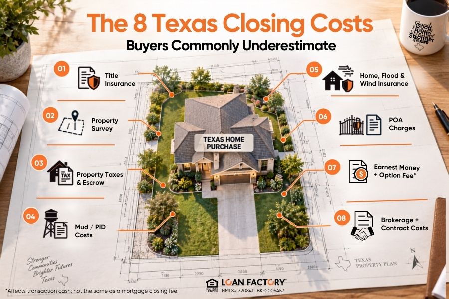 Closing Costs in Texas: 8 Fees Buyers Often Miss
