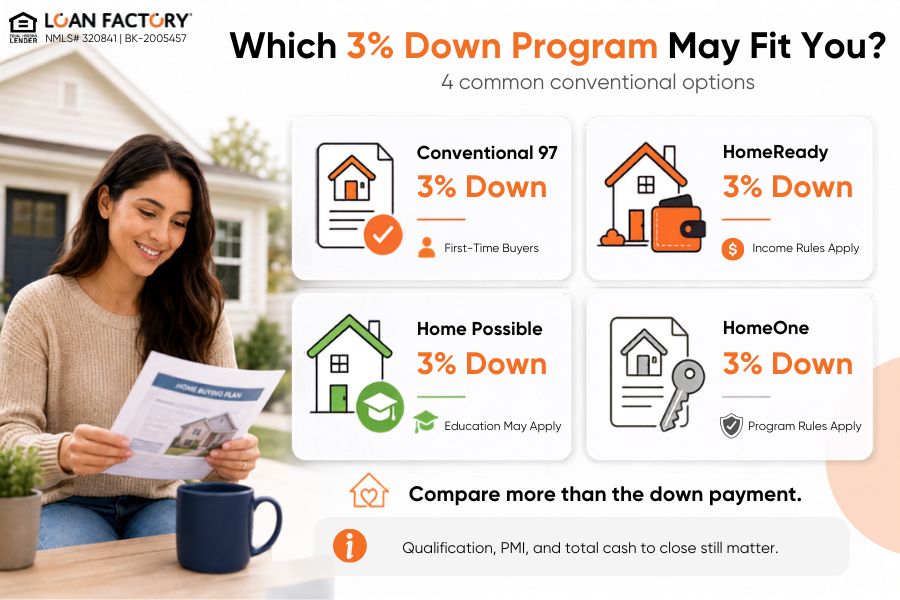 3 Down Home Loan Programs: Buy With Just 3% Down? Here’s What to Know