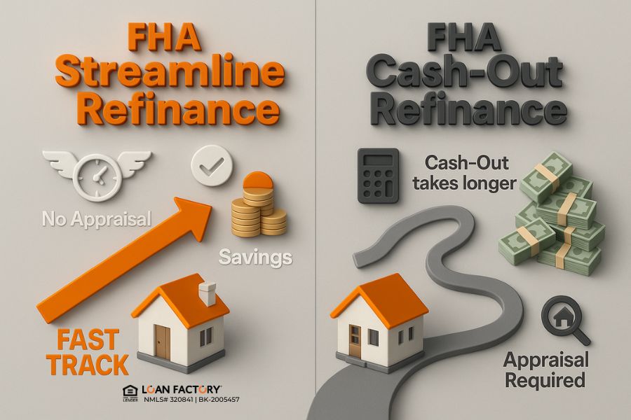FHA Streamline Refinance vs FHA Cash-Out: Which Is Right for You?