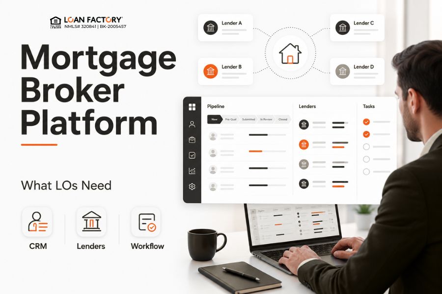 Mortgage Broker Platform With Lenders and CRM: What LOs Need