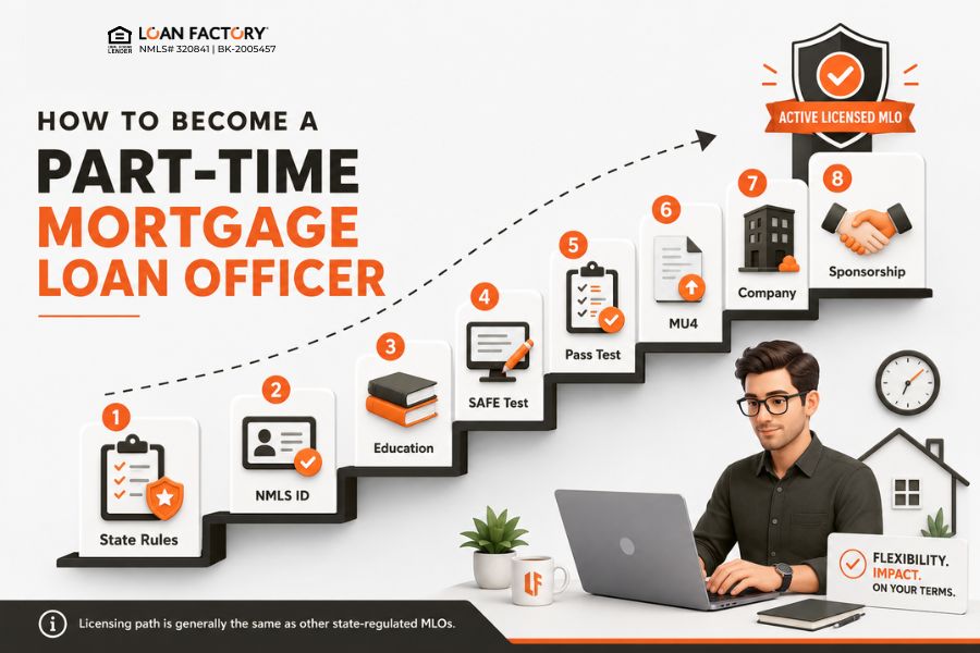 How to become a Part-time Mortgage Loan Officer?
