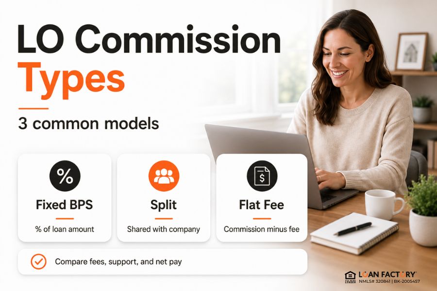 Mortgage Loan Officer Commissions: BPS, Splits, Fees, and Pay