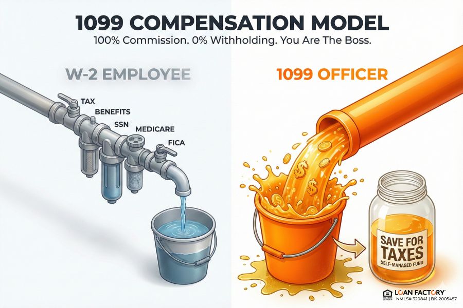 How Do 1099 Mortgage Loan Officers Get Paid? | Commission Explained
