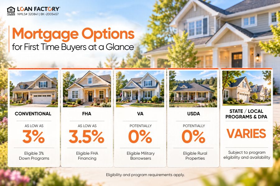 Mortgage Options for First Time Buyers: Which Loan May Fit?