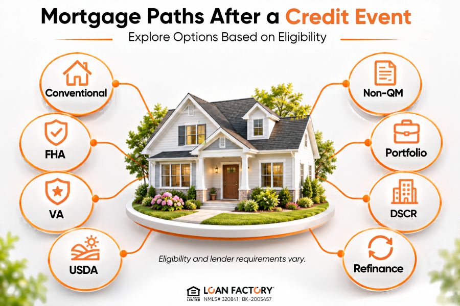 Recent Credit Event Loans: Mortgage Options After Bankruptcy or Foreclosure