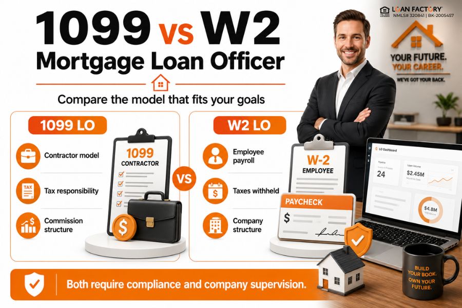 Is It Better to Be a 1099 or W2 Mortgage Loan Officer?