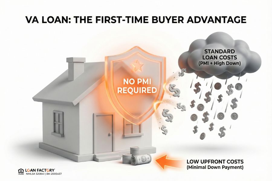 First-Time VA Loan Home Buyer Guide | No PMI & Low Upfront Costs