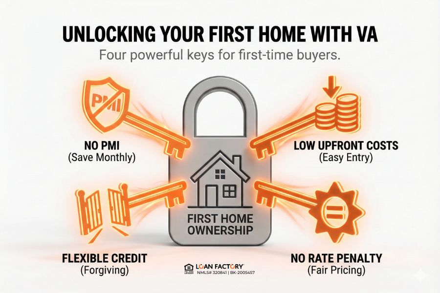 First-Time VA Loan Home Buyer Guide | No PMI & Low Upfront Costs