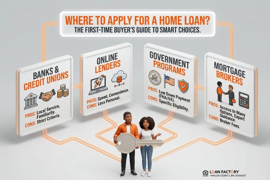 Where Should First-Time Home Buyers Get a Loan?
