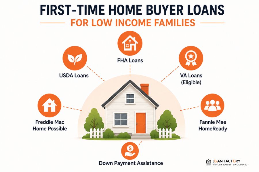 First-Time Home Buyer Loans for Low Income Families