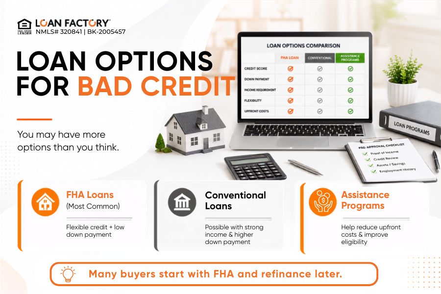 First Time Home Buyer Loan With Bad Credit: What Credit Score You Need