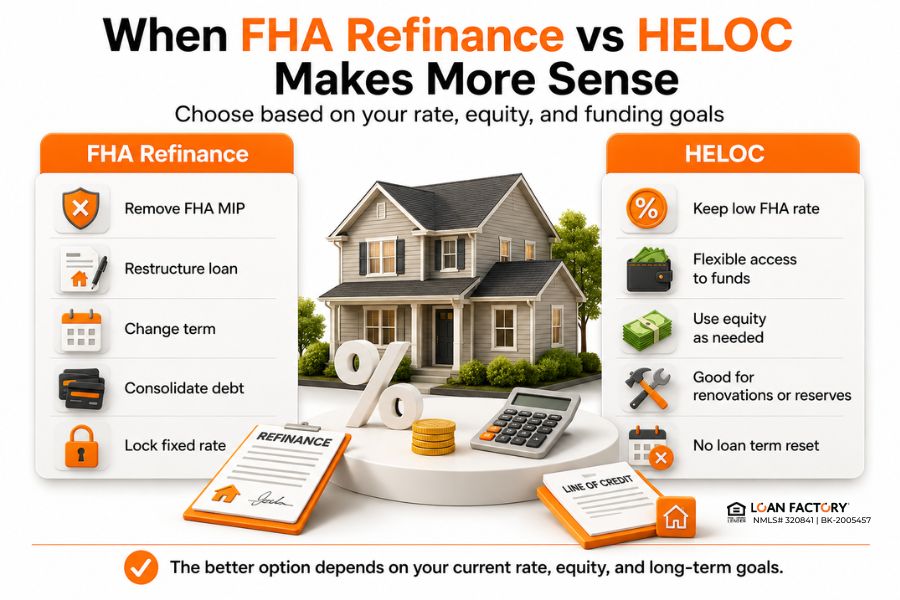 FHA Refinance vs HELOC: Which Makes More Sense?