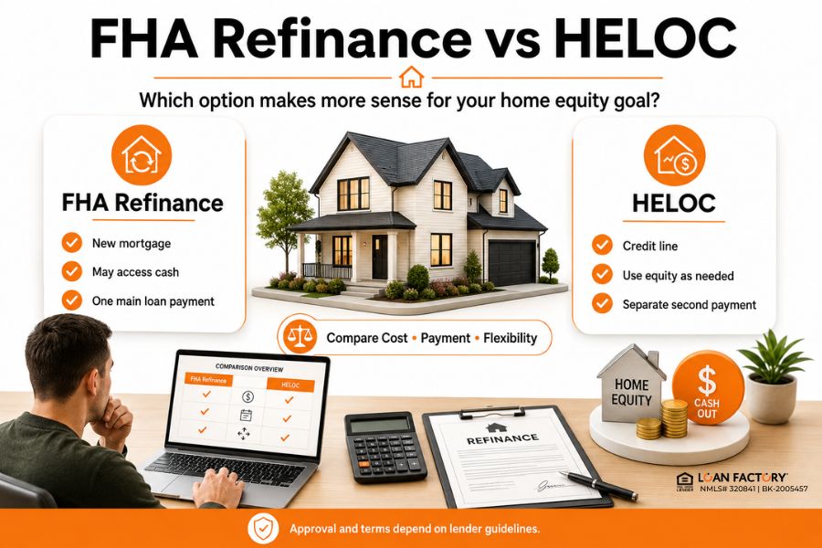 FHA Refinance vs HELOC: Which Makes More Sense?